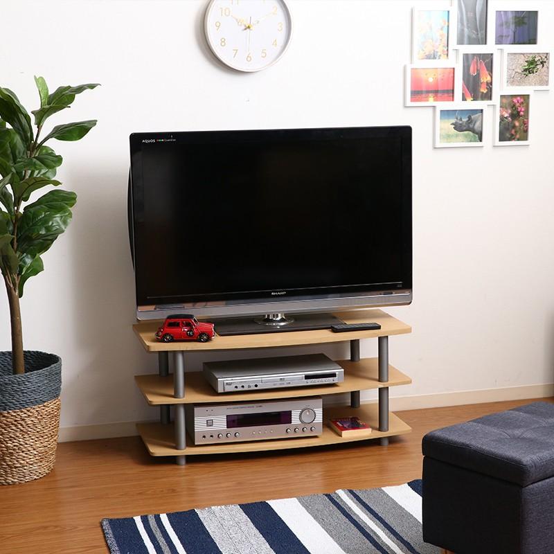 ローボード 収納 32インチ 90cm 幅 テレビボード TV台 TVボード テレビラック ゲーム機収納 木目調 北欧 テレビ 台 棚 ラック 【台形】 おしゃれ 一人暮らし