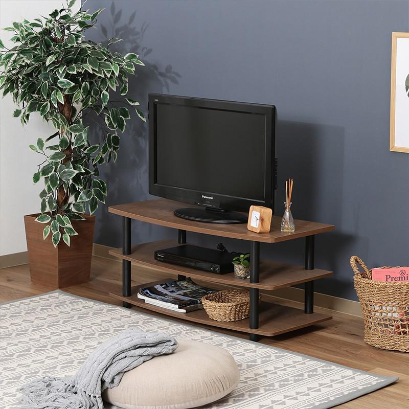 ローボード 収納 32インチ 90cm 幅 テレビボード TV台 TVボード テレビラック ゲーム機収納 木目調 北欧 テレビ 台 棚 ラック 【台形】 おしゃれ 一人暮らし