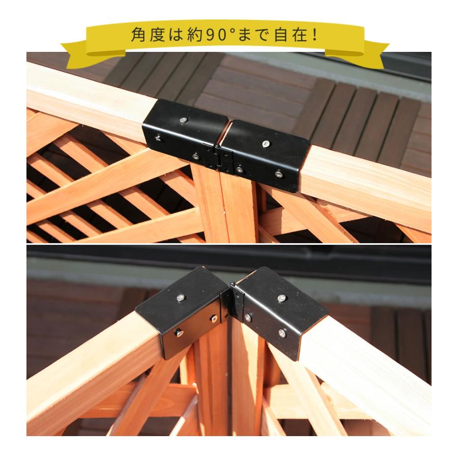 フェンス ラティス 固定金具 金具 コーナー 連結 留め具 金属 取付金具 diy 種類 コーナー連結金具 フェンス金具 ラティス金具 ステー ...