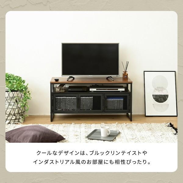 テレビボード ハイタイプ テレビ台 収納 多い ローボード 100cm テレビラック リビングボード 脚付き アイアン 鉄 鉄脚 鉄製 シンプル 一人暮らし 男前｜elmono｜14