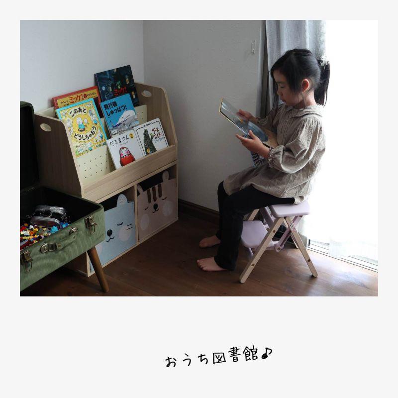 踏み台 ステップ 子供 2段 折りたたみ ステップ台 キッズ スツール 小さい ミニ 33cm 低い 天然木 椅子 軽量 スリム ロータイプ 木製 補助 洗面所 おしゃれの画像