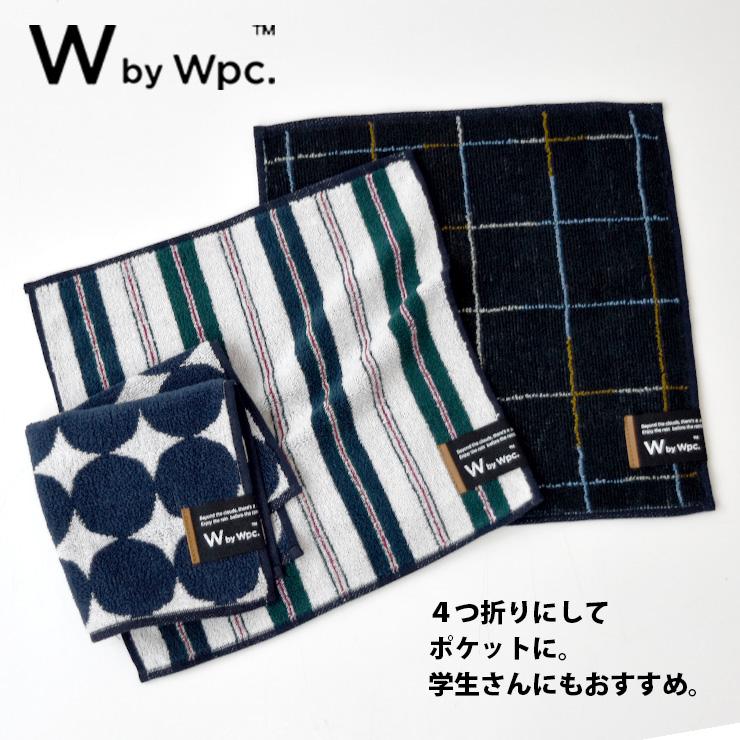 ハンドタオル Wpc. 25.5×25.5cm 綿 メンズ ハンカチ タオルハンカチ