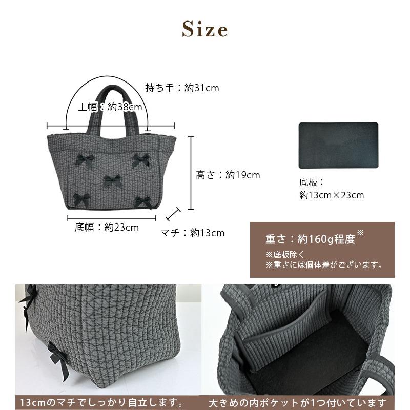 aamin ヌビバッグ リボン ダークグレー aamin様専用 ヌビバッグ リボン
