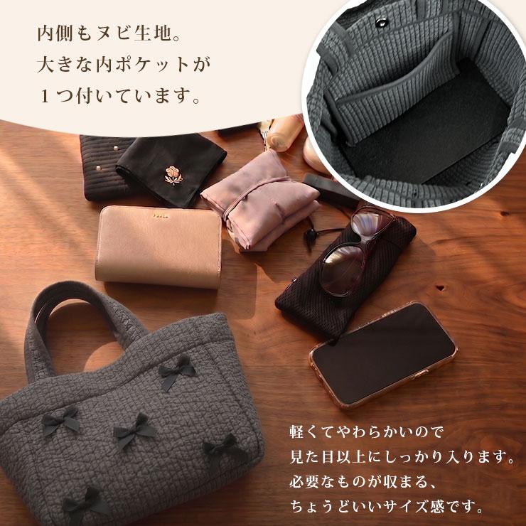 韓国製】 ヌビバッグ リボン トートバッグ 小さめ イブル 軽量 綿100