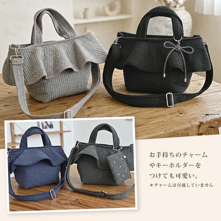 韓国製】 ヌビバッグ Mサイズ フリル トートバッグ 綿 イブル 軽量 綿