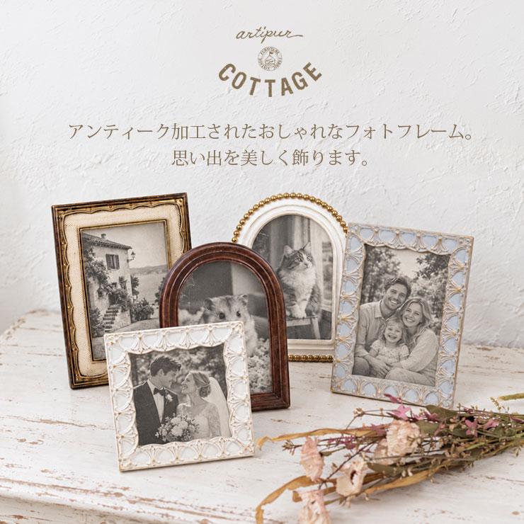 アンティーク風フォトフレーム 写真立て フォトスタンド 壁掛け 縦置き