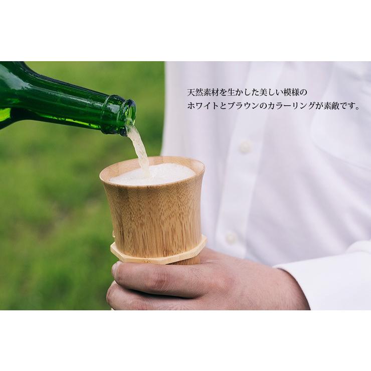 RIVERET 竹製タンブラーLペアセット 無料ラッピング対応 日本製 ギフトボックス入り コップ 父の日 母の日 結婚祝い 誕生日 プレゼント 高級 割れないの画像
