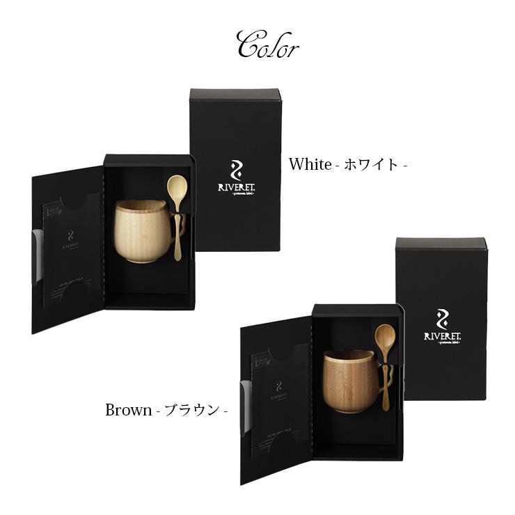 RIVERET（リヴェレット） 母の日 竹製カフェオレマグ・スプーンセット