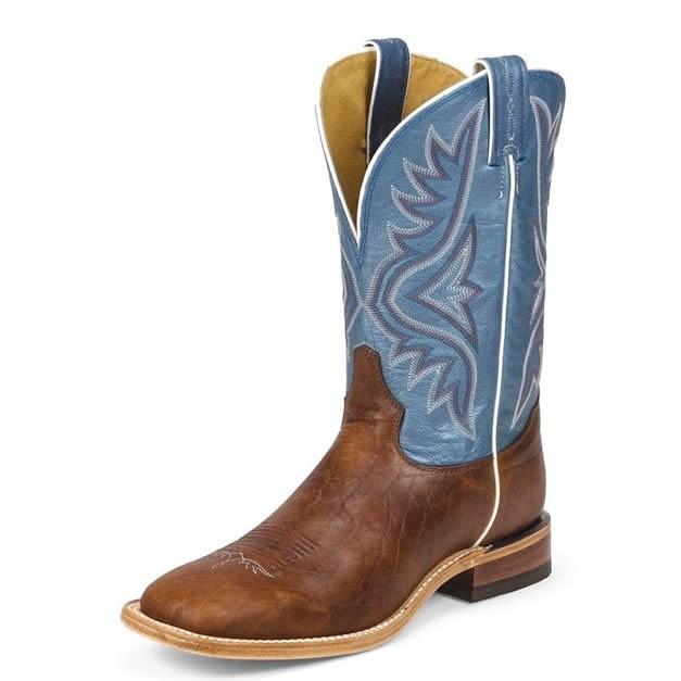 7955 トニーラマ Tony Lama　11"メンズ アヴェット ブルー ウエスタンブーツ6/MYFの画像