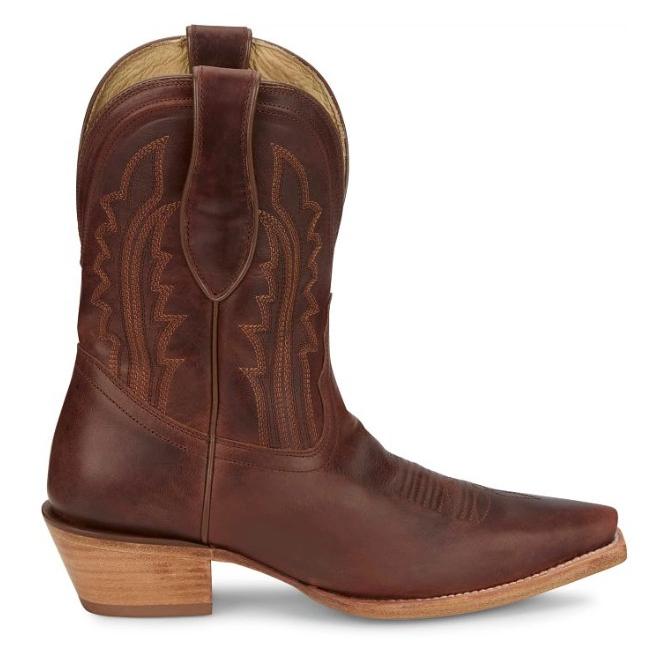 【7/AUDR3251】トニーラマ Tony Lama　レディース  アレリ　9インチ　コニャックカラー　ウエスタンブーティーの画像