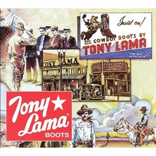 【6/STL3033】トニーラマ TONY LAMA 　 メンズ 　カマリロ　コニャック　スクエア　　ウエスタンブーツの画像