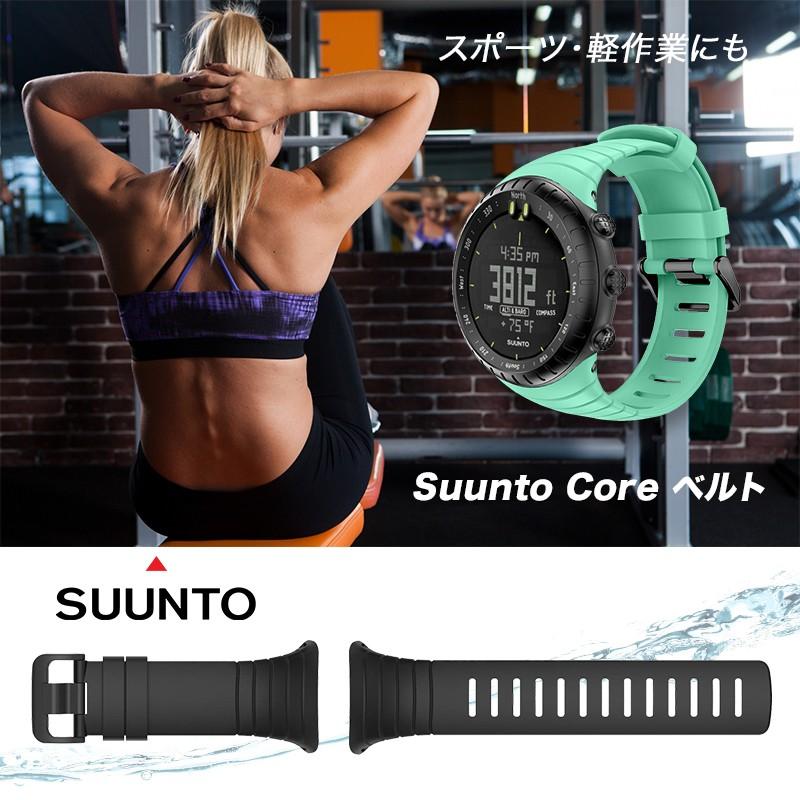 Suunto Core ベルト バンド ストラップ スント コア ソフト 高級 TPU 腕時計  取り付けアダプター付き｜elpisstore｜02