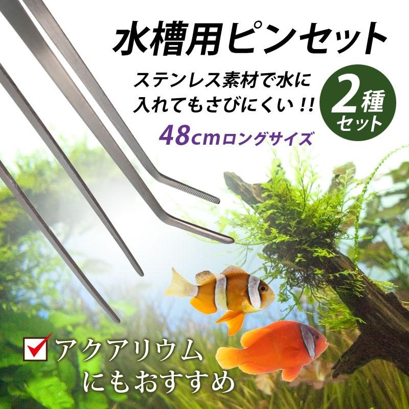 新しい到着 新作製品 世界最高品質人気 ピンセット ハーバリウム 水槽 水草 ロング ステンレス ストレート カーブ 48cm 2本セット アクアリウム 掃除 熱帯魚 メダカ トリミング nasa11777.com nasa11777.com