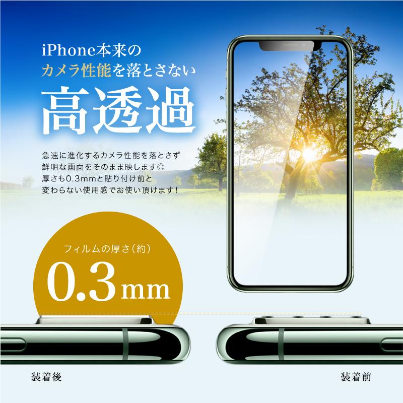 iPhone 11 12 pro カメラフィルム レンズフィルム 保護フィルム Max 高