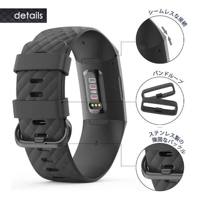 fitbit ionic フィットビット チャコールバンド Amazon.co.jp: For