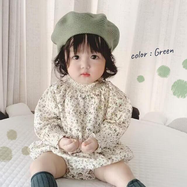 ベレー帽 キッズ ベビー ニット 赤ちゃん 帽子 画家風 おしゃれ 
