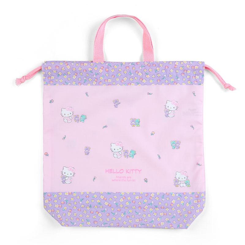 ハローキティ 持ち手付き巾着 255815 サンリオ Sanrio : EL Store