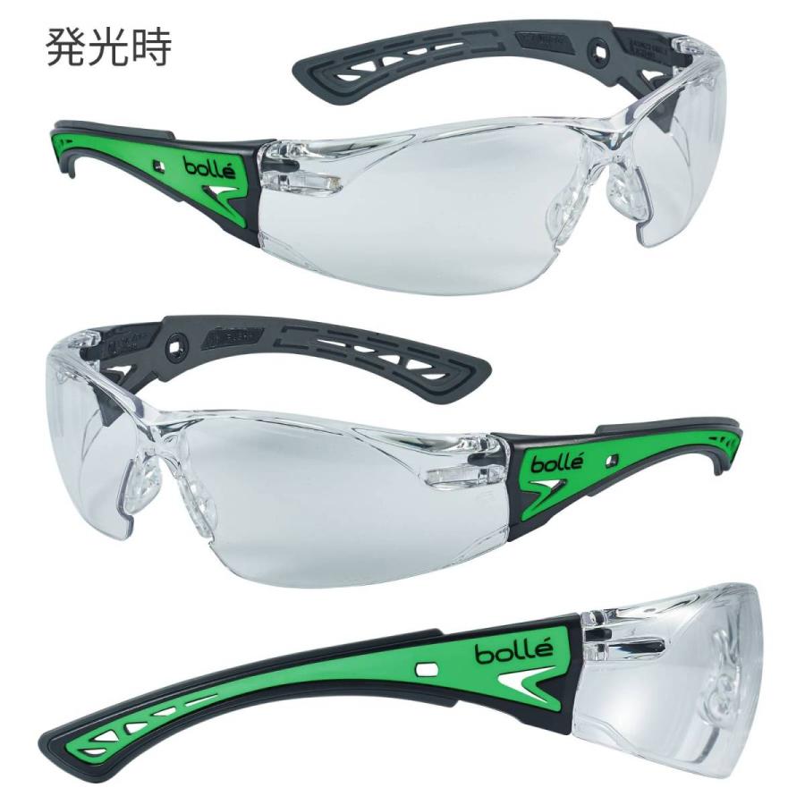 bolle SAFETY(ボレーセイフティ) RUSH+ GLOW ラッシュ プラス グロー 暗闇で発光 RUSHPGLOJP 保護メガネ ゴーグル サバゲー【送料無料】|els|03