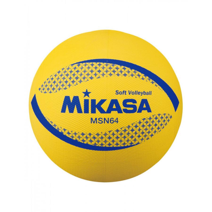 MIKASA(ミカサ) ソフトバレー円周64cm 約150g 黄 バレー ボール MSN64-Y｜els