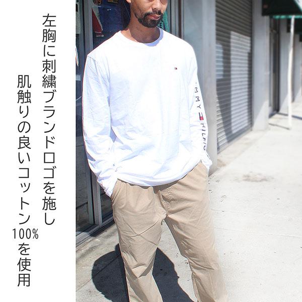 トミーヒルフィガー 長袖Tシャツ ロングスリーブ クルーネック ロゴ Tommy Hilfiger メンズ 長袖 ロンT 丸首 トップス オーガニック コットン｜elshaddai1020｜03