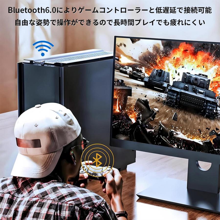 Bluetooth アダプタ 6.0 レシーバー ブルートゥース 送信機 USB ブルートゥースアダプター 受信機 PC パソコン ワイヤレス | ELUK | 10