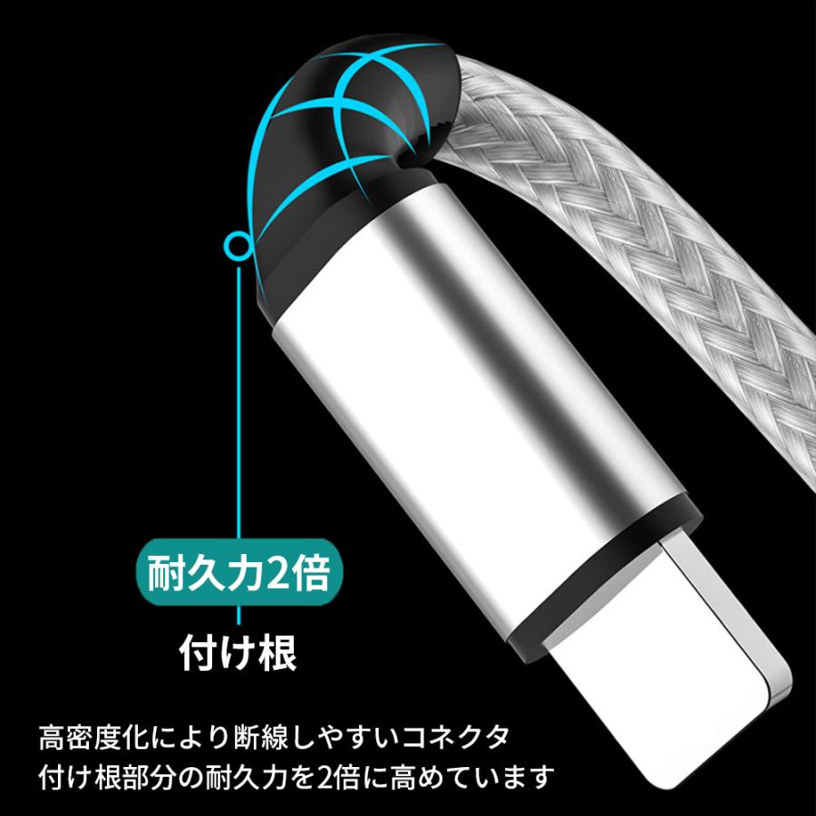 ELUK iPhone 充電ケーブル 2m ケーブル アイホン 充電器 USB
