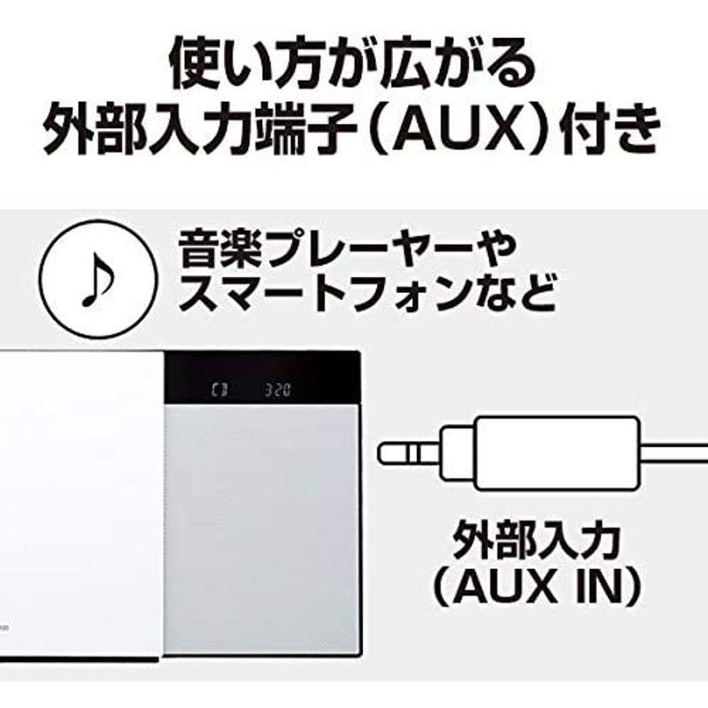 パナソニック ミニコンポ FM/AM 2バンド Bluetooth対応 USBメモリー録音機能搭載 SC-HC320-W ミニコンポ mm FM/AM 2バンド Bluetooth対応 USBメモリー録音機能搭載 SC HC320 ステレオミニ φ3