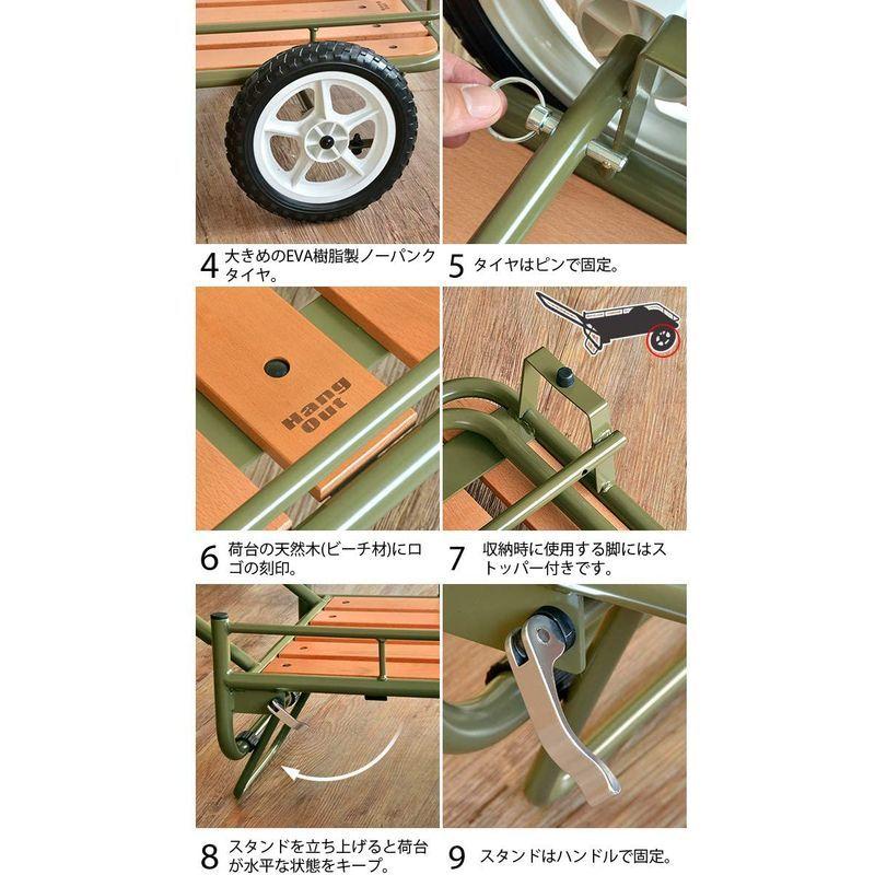 ハングアウト(Hang Out) 折りたたみ アウトドアワゴン キャリーカート ニグルマ NGM-7240RD レッド キャリーカート Hang Out 折りたたみ アウトドアワゴン ニグルマ NGM 7240RD レッド