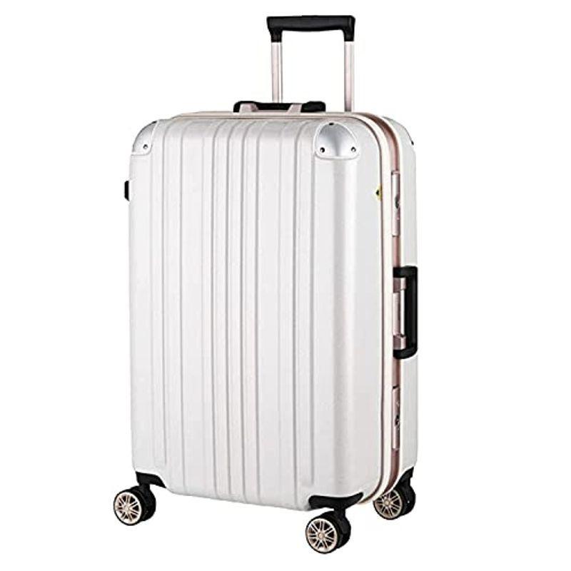 激安アウトレット通販 レジェンドウォーカー スーツケース ポリカーボネート 機内持込 ファスナー フレームタイプ ダブルキャスター ホワイト M フレーム 割引直売 Shirleyryan Ca