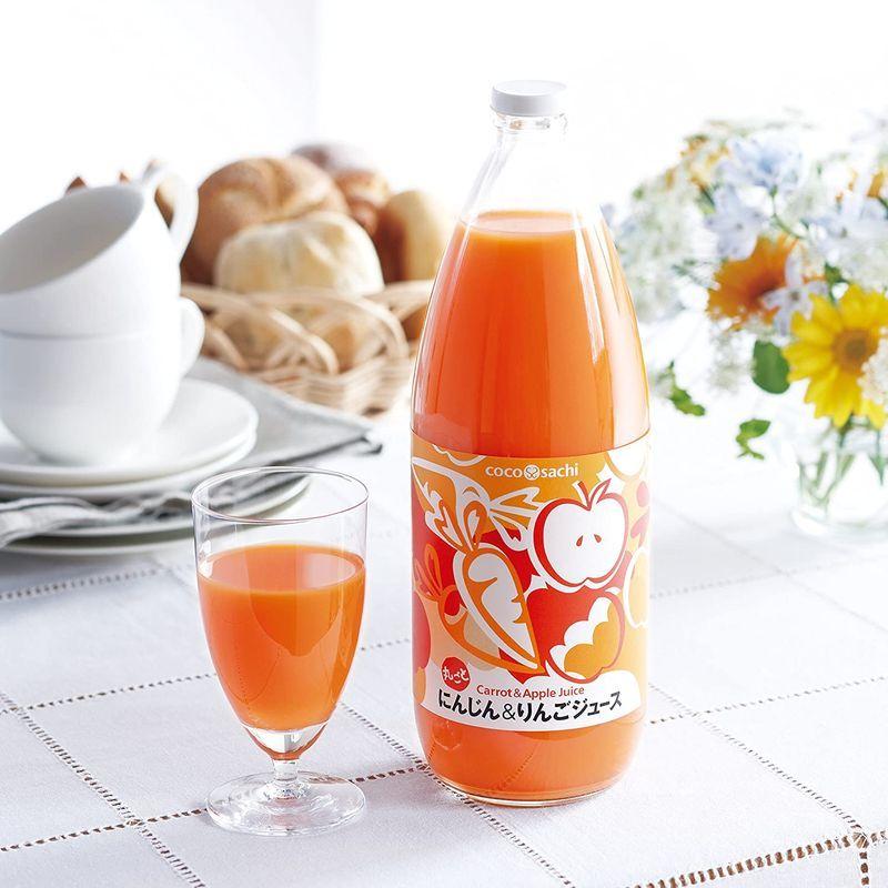 【新商品】 ここさち 丸ごとにんじん＆りんごジュース6本セット/ストレートジュース 12回定期お届けコース 【9741660397】(34235円)