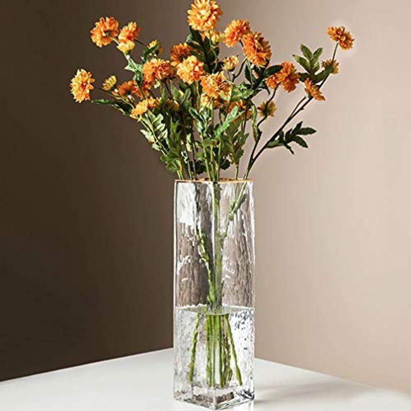 造花 花束 フラワー 飾り 装飾 花 5本 花瓶付き 撮影 テーブル置物 家庭 お店 オフィス お祝い プレゼント ギフト オレンジ デージ えるみストア 通販 Yahoo ショッピング