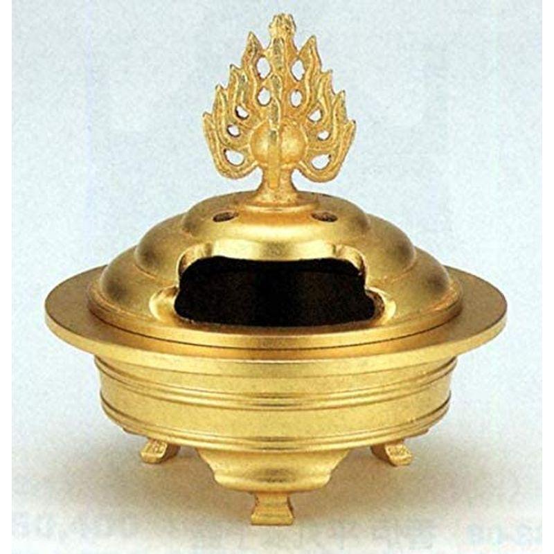 お安くしました。よろしく御願いします。青銅鋳物　香枦 香炉/香器『高岡銅器【龍地紋[小]徳色香炉】銅製/能作吉秀作