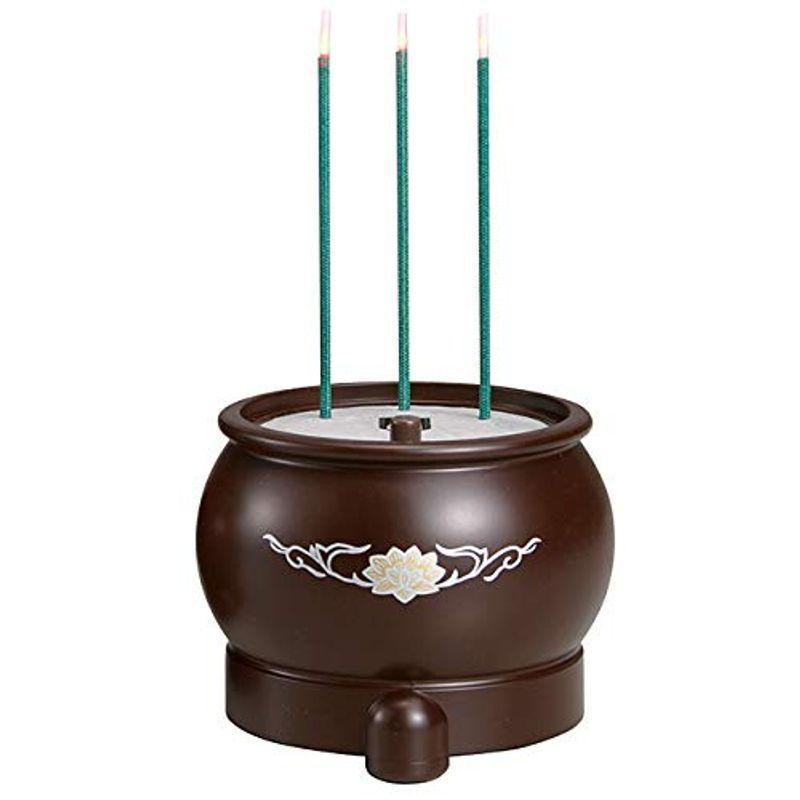 香りの出る安心のお線香 電子線香器 電気 電気式 プラスティックタイプ 香りボトル１本付き単2型乾電池×2本付き 約120回ご使用可能(11887円)