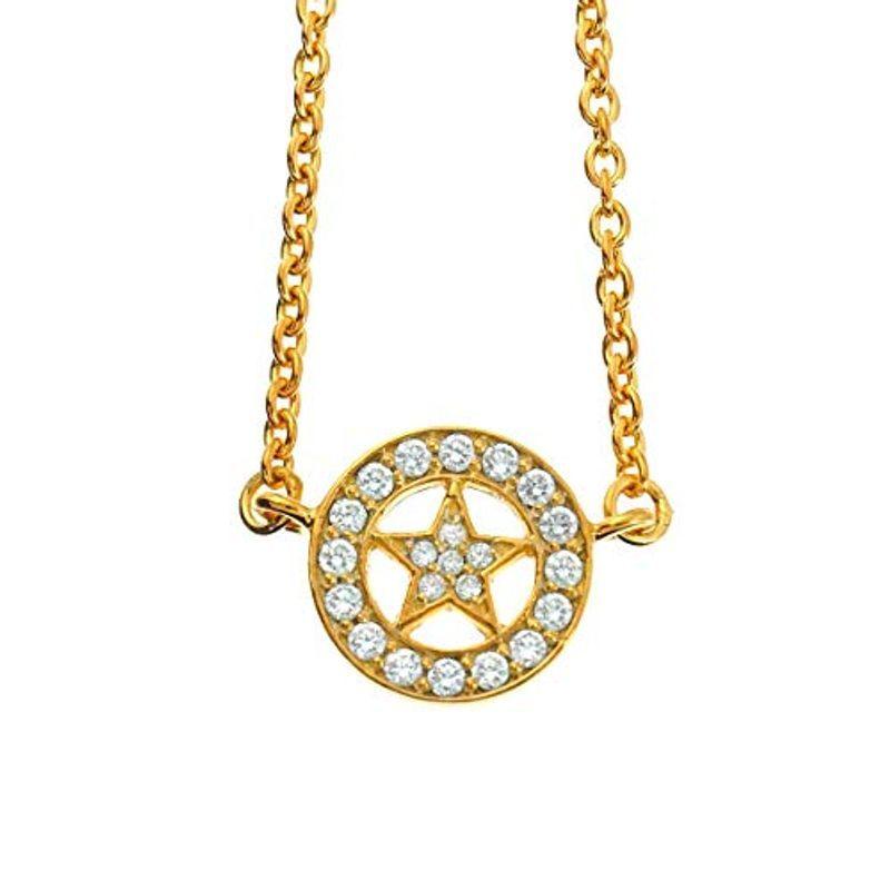 新作 激安 ネックレス メンズ レディース ブランド シルバー 925 おしゃれ 金 星 Blackdia 18k Gp ゴールド Cz スター サーク 中古値段 Paynow Universalpapershredding Com