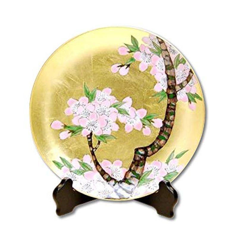 全国送料込み 飾り皿 絵皿 スタンド付き 有田焼 琥山窯 陶器 伝統工芸