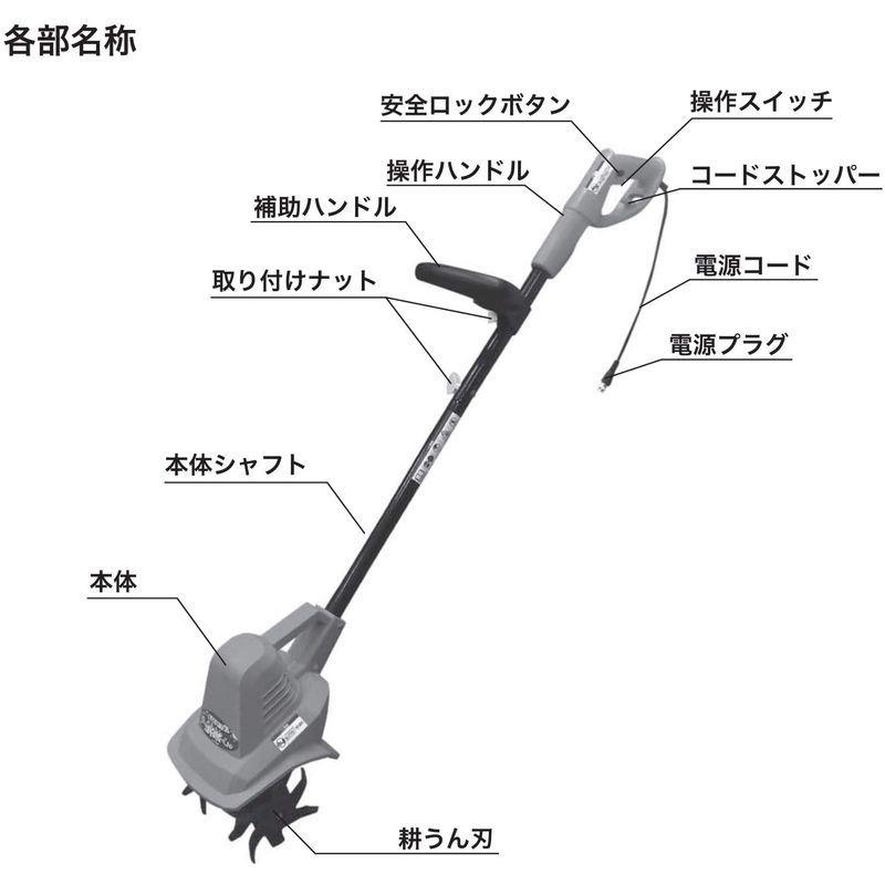 パオック(PAOCK)　家庭用電動耕うん機　耕楽くん　300W　CV-300