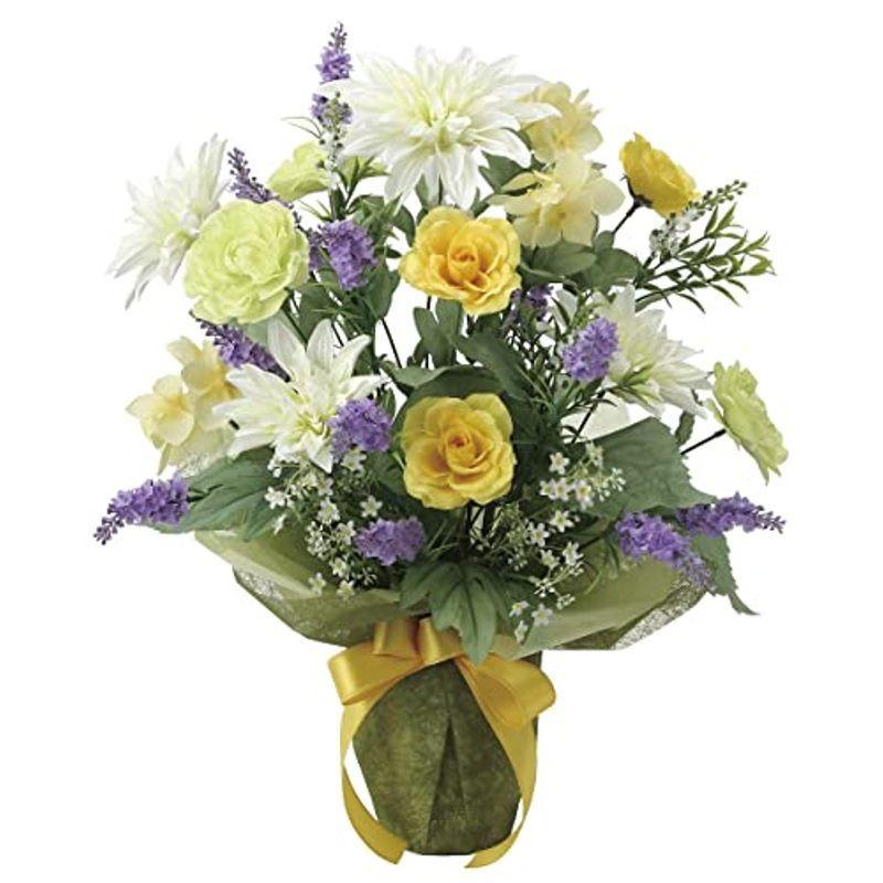 全品半額 造花 アート フラワー アレンジ 光触媒 空気清浄 インテリア植物 フェイク リボンアレンジ ホワイト ダリア ショッピング売品 Www Ville Figuig Info