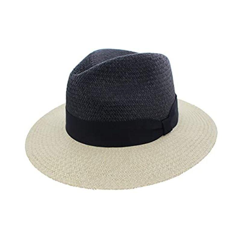 神戸オリジナル帽子 メンズファッション Koji Yamanishi 優艶な魂 W40 B02 本パナマハット