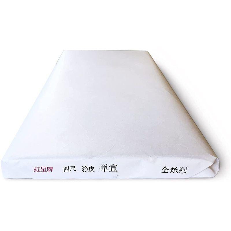 92％以上節約 半紙屋e-shop 手漉き画仙紙 紅星牌 四尺浄皮単宣 全紙100