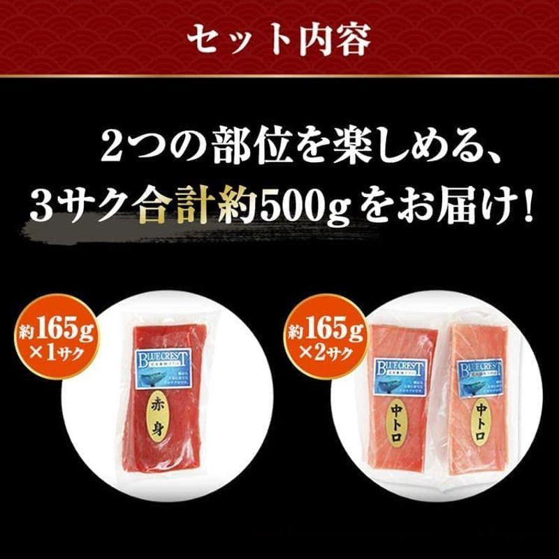 1年保証 食の達人森源商店 本まぐろ 産地直送 完全養殖 3サク約500g 赤身 1サク 中トロ 2サク クロマグロ 本マグロ 鮪 まぐろ 冷凍便 産 Cisama Sc Gov Br