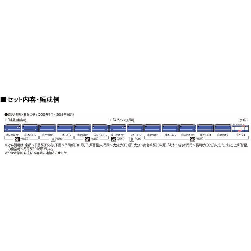 TOMIX Nゲージ JR 14系15形 特急寝台客車 彗星 セット 98450 鉄道模型 客車 青 彗星 Nゲージ JR 14系15形 特急寝台客車 セット 鉄道模型 客車