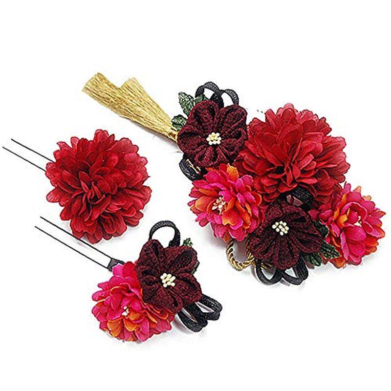 はこぽす対応商品 房付き 組紐 金 ピンク 赤 和装 袴 振袖 花 成人式 髪飾り 下が No 9 4806 ドライフラワー ヘアアレンジ ヘアスタイル 髪型 かんざし 髪飾り Michiganestateplanning Com
