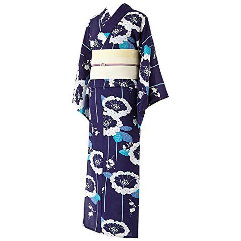 撫松庵 浴衣 レディースゆかた お仕立て上がり 東レセオアルファ浴衣 九輪草 コン No えるみストア 通販 Yahoo ショッピング