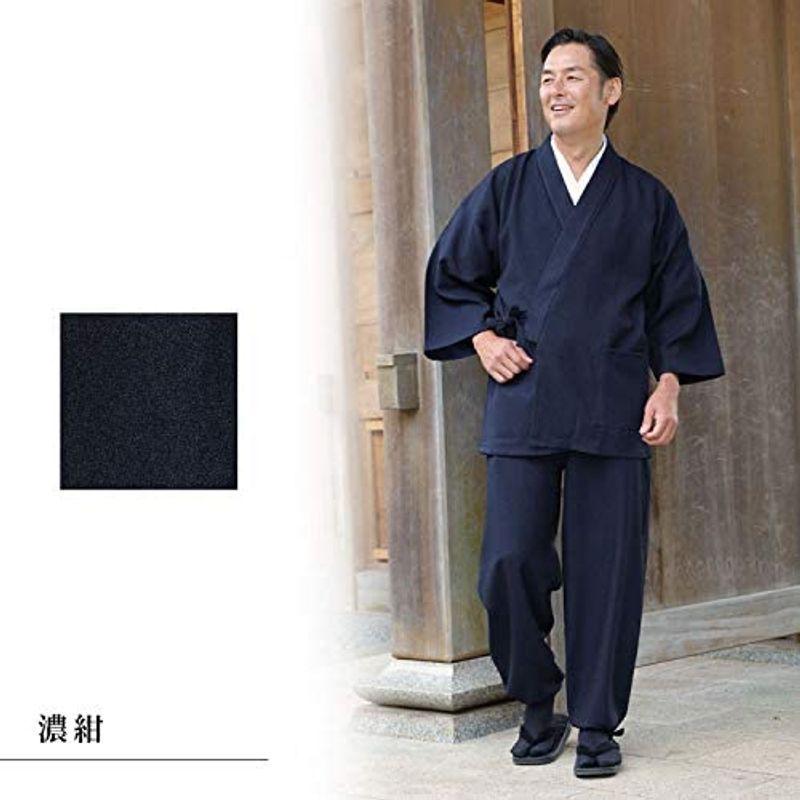 低価格化 作務衣の専門館日本製ウールライクポリエステル作務衣 (L, グレー) 着物、浴衣