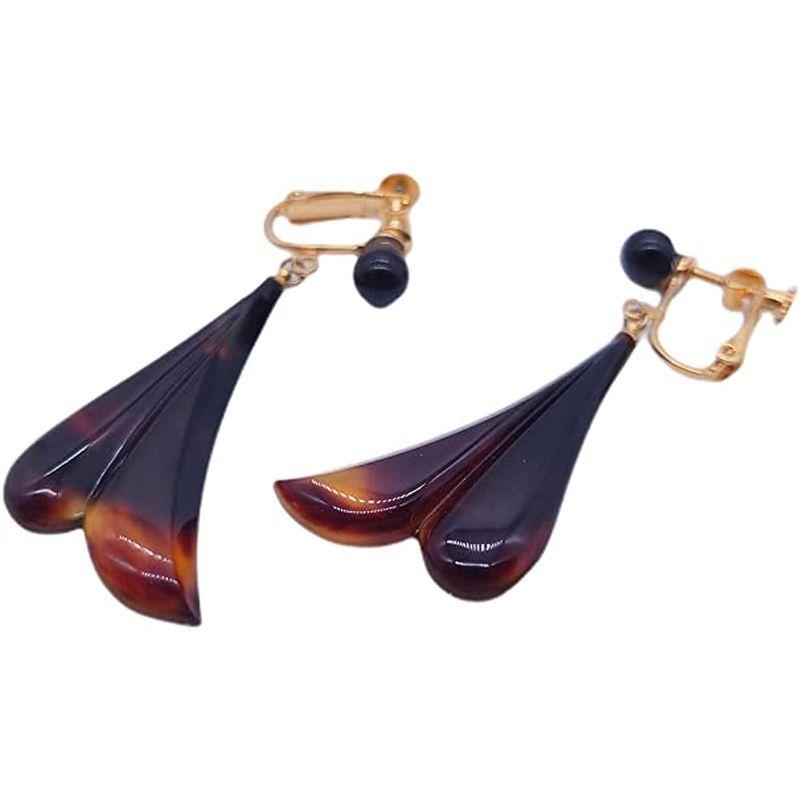 天然工房 べっこう屋さん 本べっ甲 バラフ ぶら下がり カジュアル フォーマル イヤリング （E-014） イヤリング べっこう屋さん 本べっ甲 バラフ ぶら下がり カジュアル フォーマル