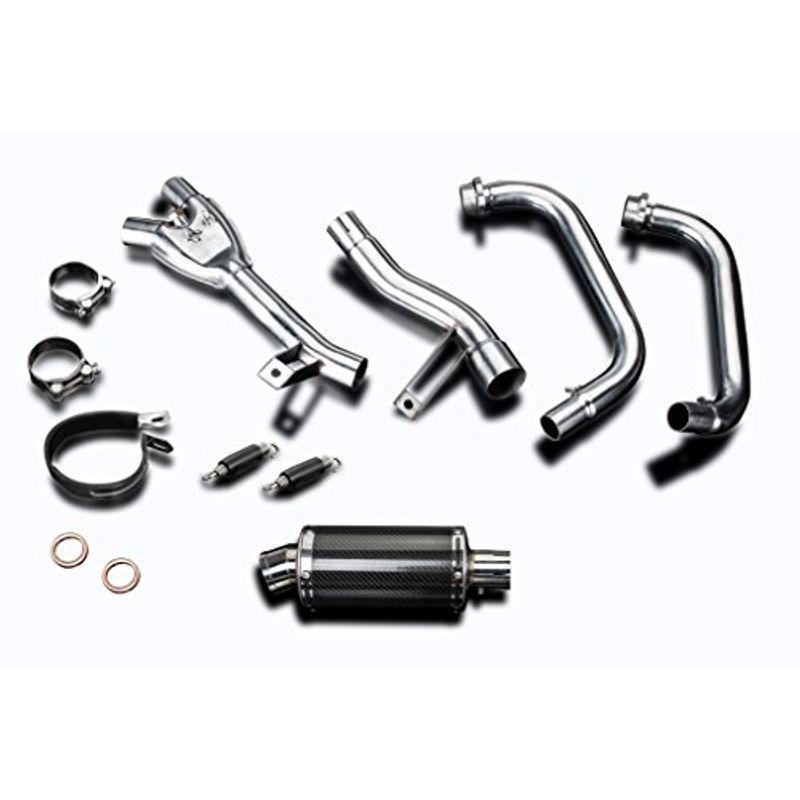 DELKEVIC フルエキ カーボンレースマフラーSUZUKI GW250 INAZUMA 2013-2018 ダウンパイプ マフラー CO