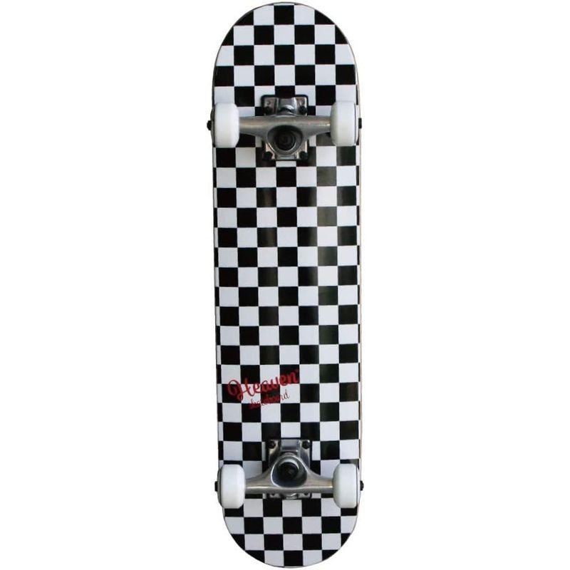 スケートボード 28.5×7.357インチ 72.4×18.7cm HEAVEN JUNIOR SKATEBOARD CHECKER チェッ HEAVEN スケートボード 5×7 357インチ 4×18 7cm JUNIOR SKATEBOARD CHECKER チェッ メイプル 7ply