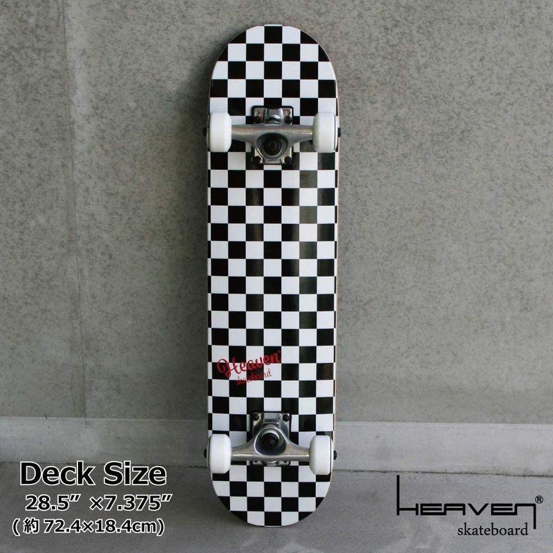 スケートボード 28.5×7.357インチ 72.4×18.7cm HEAVEN JUNIOR SKATEBOARD CHECKER チェッ HEAVEN スケートボード 5×7 357インチ 4×18 7cm JUNIOR SKATEBOARD CHECKER チェッ メイプル 7ply