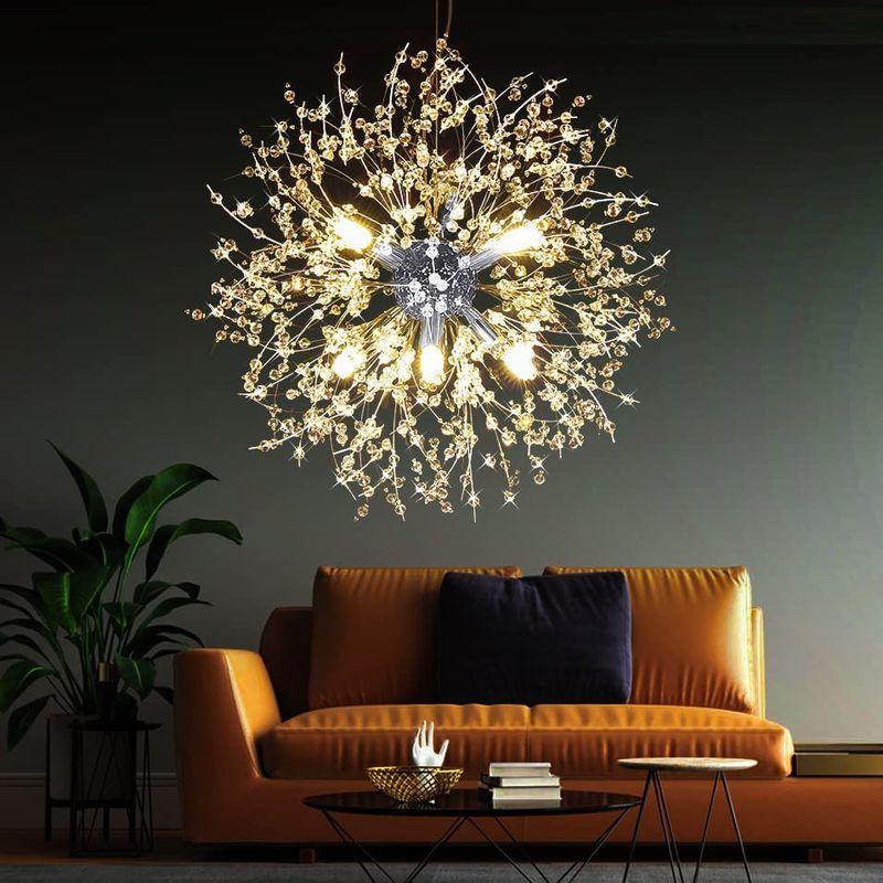 激安 8畳 6畳 8灯おしゃれ花火ペンダントライト クリスタル照明器具 シャンデリア Kelly 10畳 ダイニングルーム ロビー Led電球付き シャンデリア Www Gatorheatandair Com