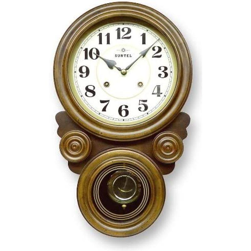 さんてる 日本製 ボンボン振り子だるま時計(アラビア文字) QL687-A アンティークブラウン 日本製 ボンボン振り子だるま時計 アラビア文字 QL687 アンティークブラウン サイズ